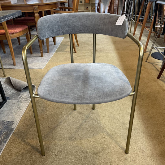 West Elm Lenox Grey Seat Dining Chair SET of 6 C DINING CHAIRS