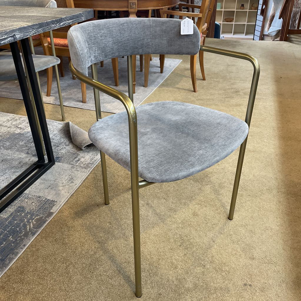West Elm Lenox Grey Seat Dining Chair SET of 6