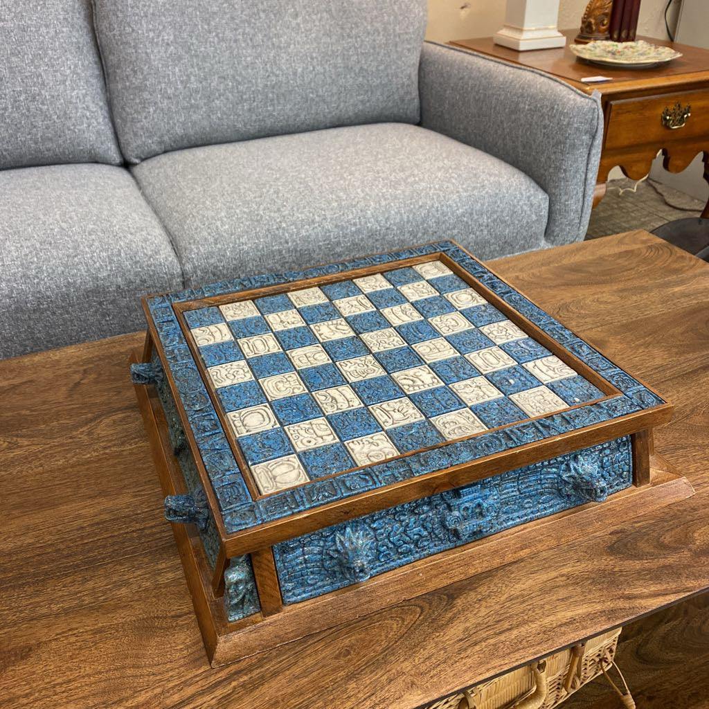 Aztecs vs Conquistadors Chess/Checker SET