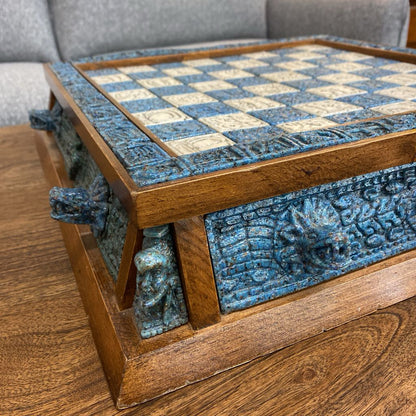 Aztecs vs Conquistadors Chess/Checker SET