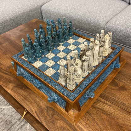 Aztecs vs Conquistadors Chess/Checker SET