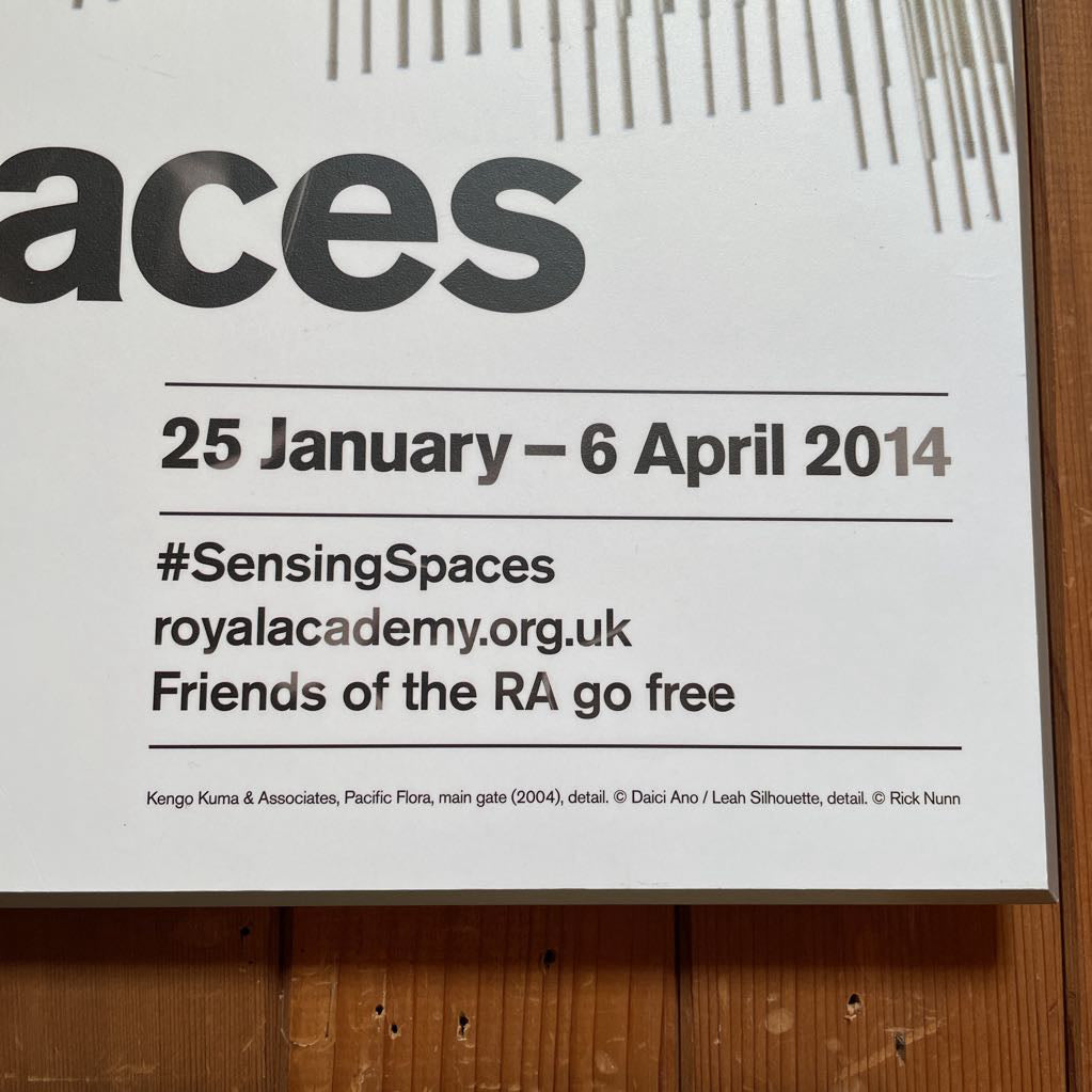 "Sensing Spaces" Architecture Art
