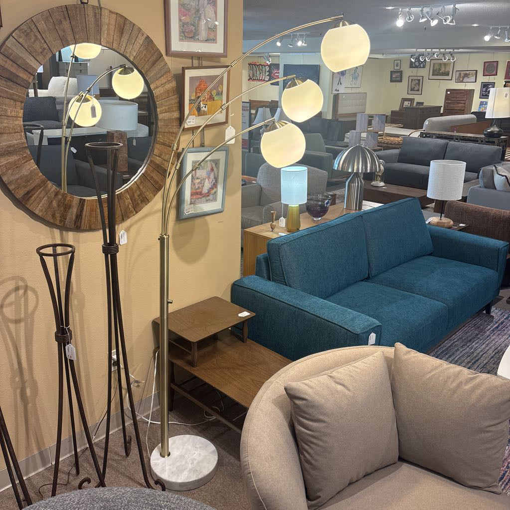 3 Arm Marble Base Floor Lamp