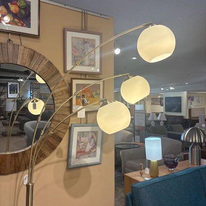 3 Arm Marble Base Floor Lamp