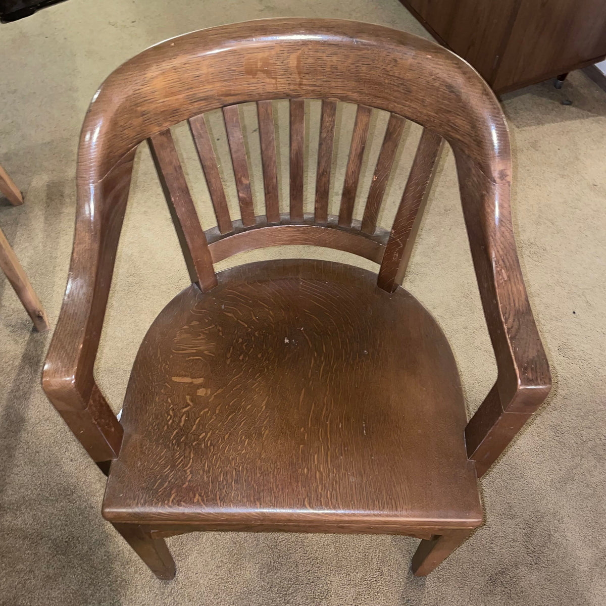 Vintage W.H Gunlocke Courthouse Chair
