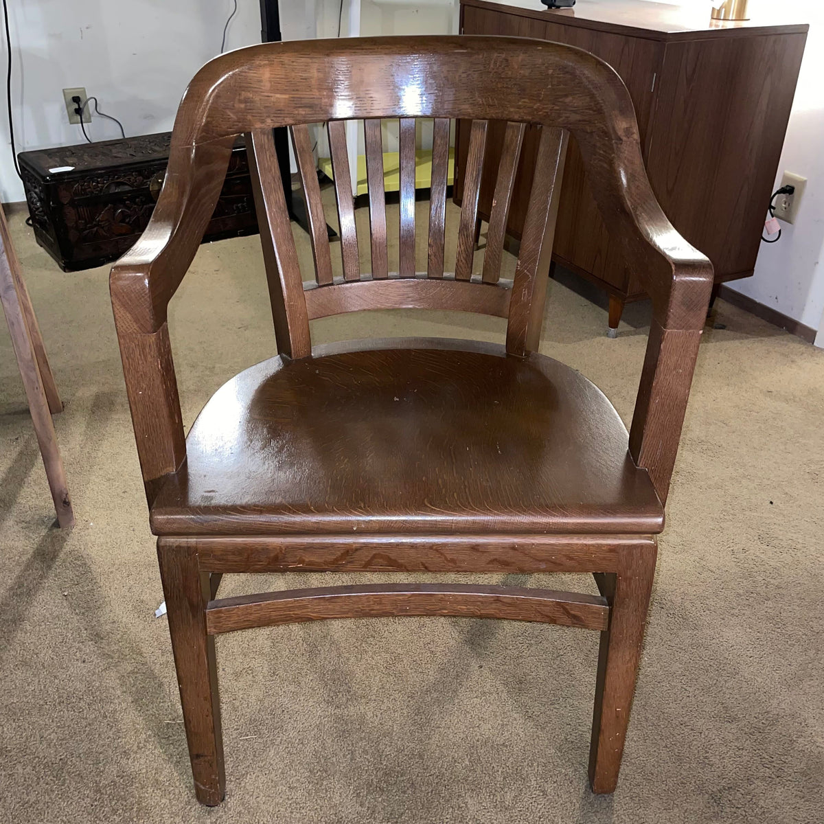 Vintage W.H Gunlocke Courthouse Chair