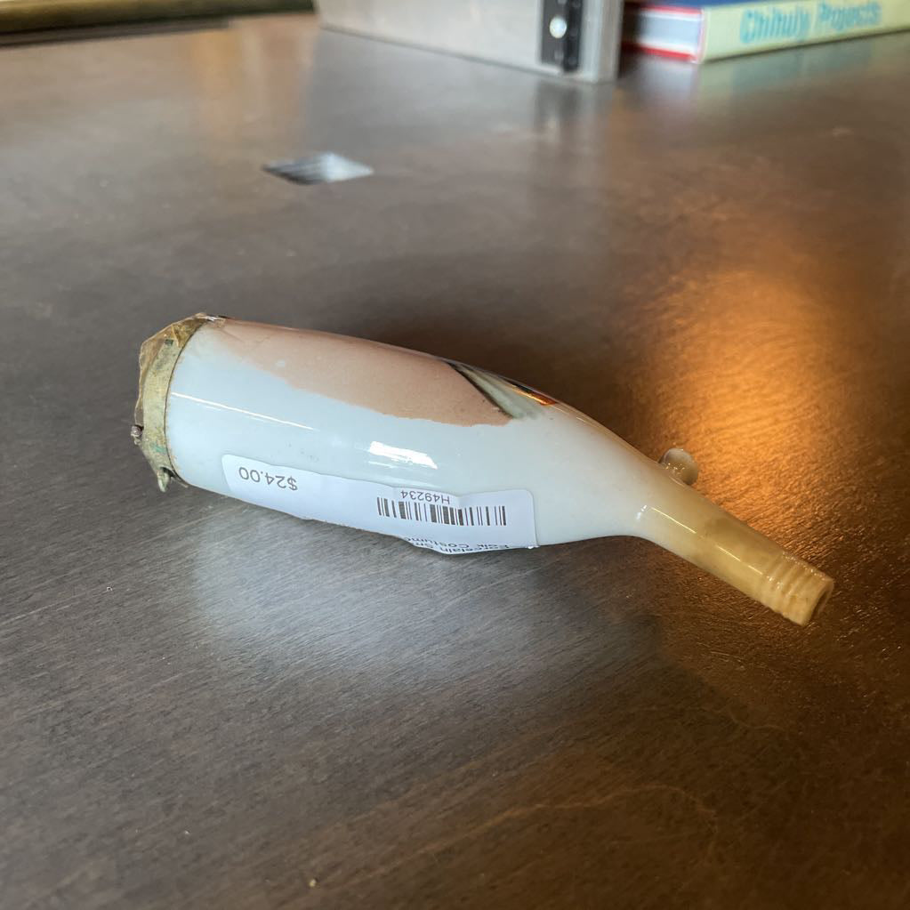 Porcelain Smoking Pipe with Girl in Folk Costume(E. Europe)