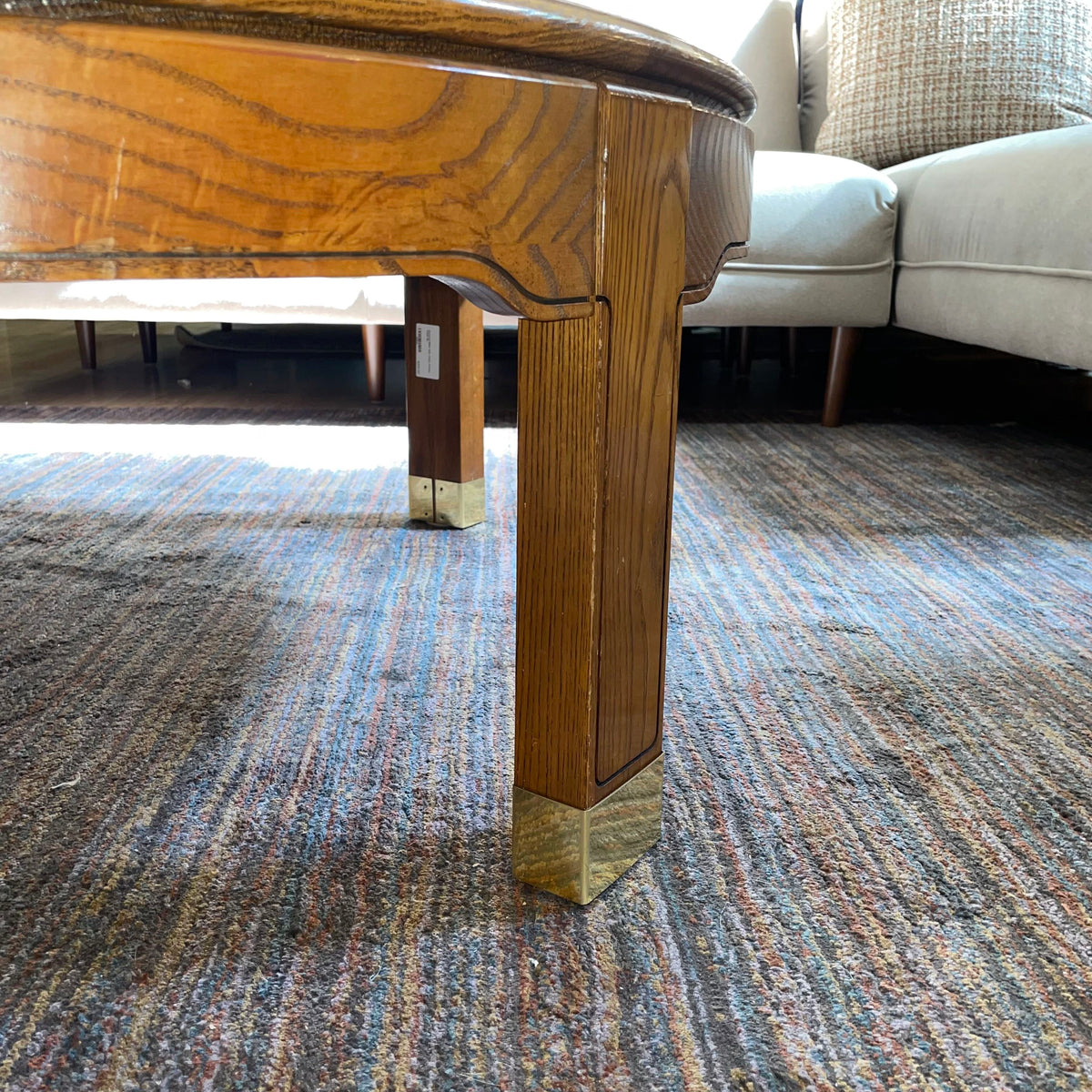 Howard Miller Oak Clock Coffee Table