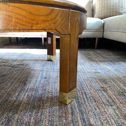 Howard Miller Oak Clock Coffee Table