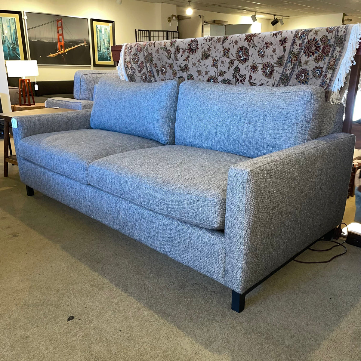 Room & Board Grey Fabric Sofa U SOFAS