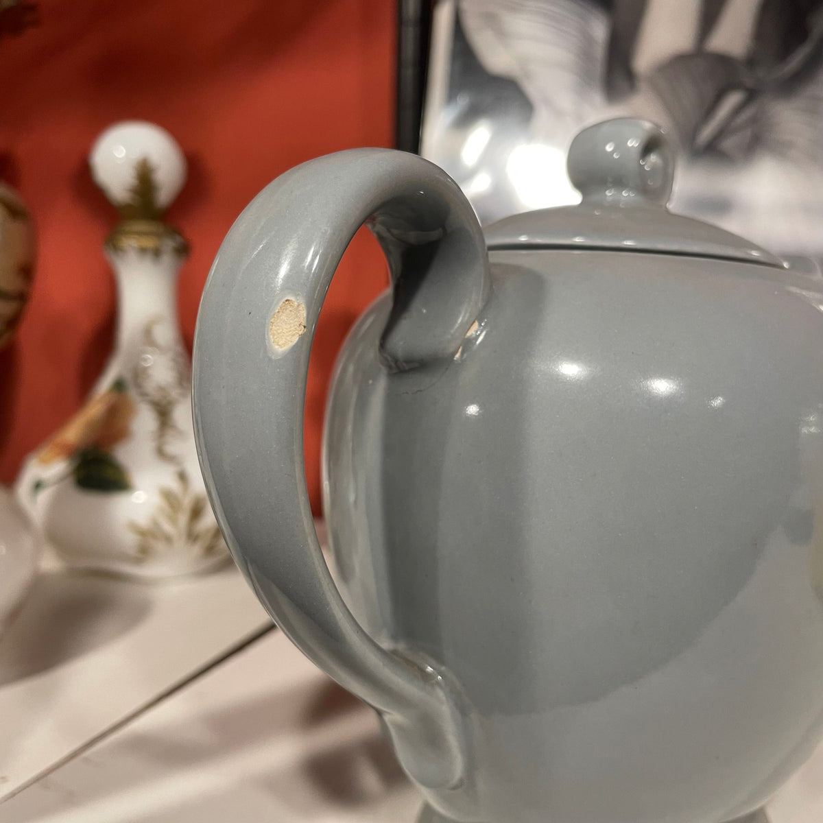 Blue-Grey Santa Anita Pottery Teapot