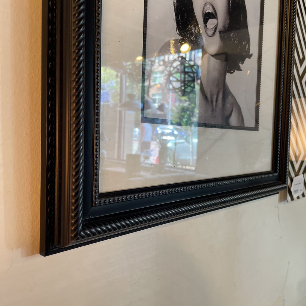Naomi in Mouse Ears B&W Framed Photo Art ART