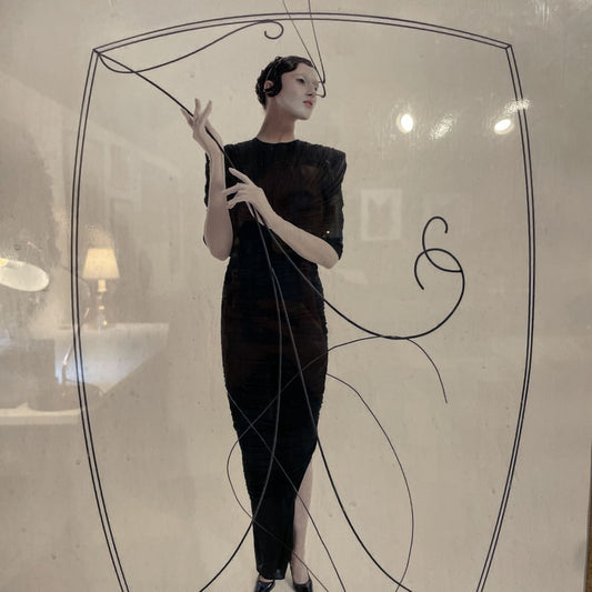 Tom Walker Paper Cutout Art Photo: Model with Swirling Vine ART