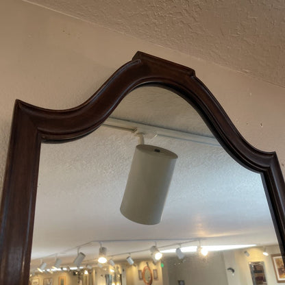 Vintage Dark Wood Mirror