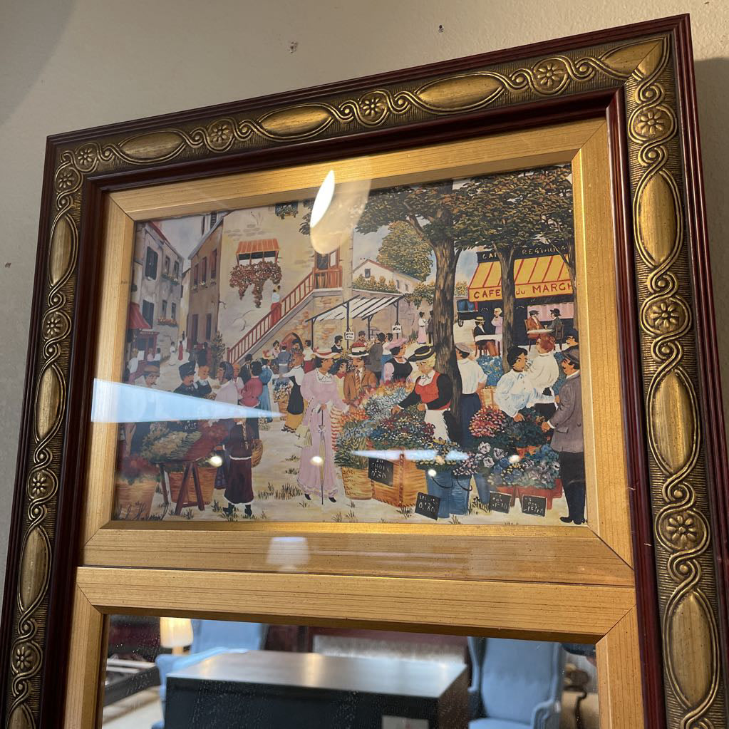 Rectangular Mirror with Marquetry