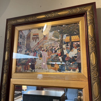 Rectangular Mirror with Marquetry