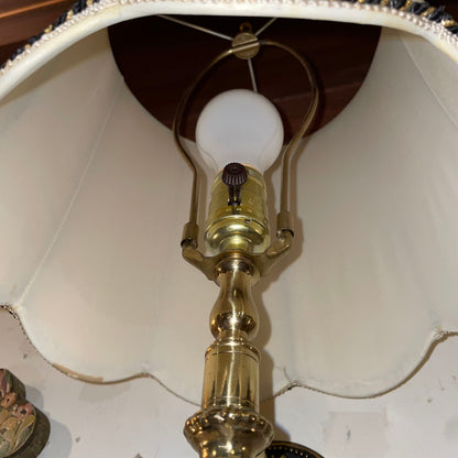 Gold Chrub Wall Sconce with Barrel Shade