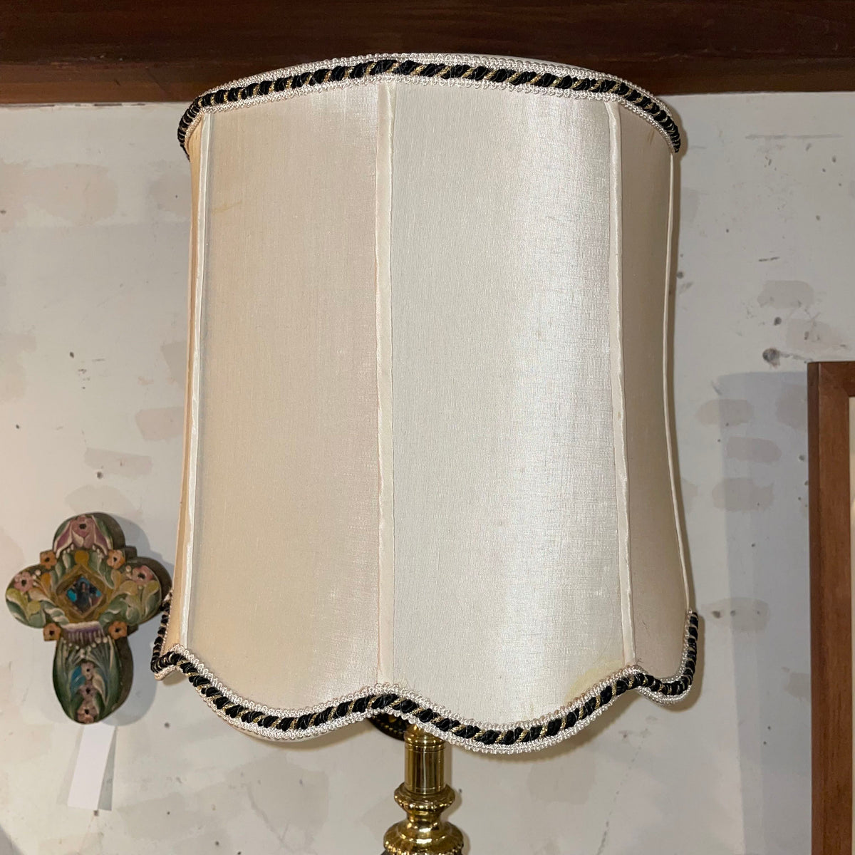 Gold Chrub Wall Sconce with Barrel Shade