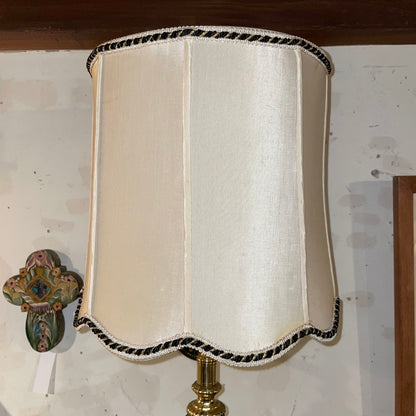 Gold Chrub Wall Sconce with Barrel Shade