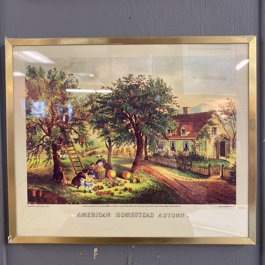 Vintage American Homestead Autumn