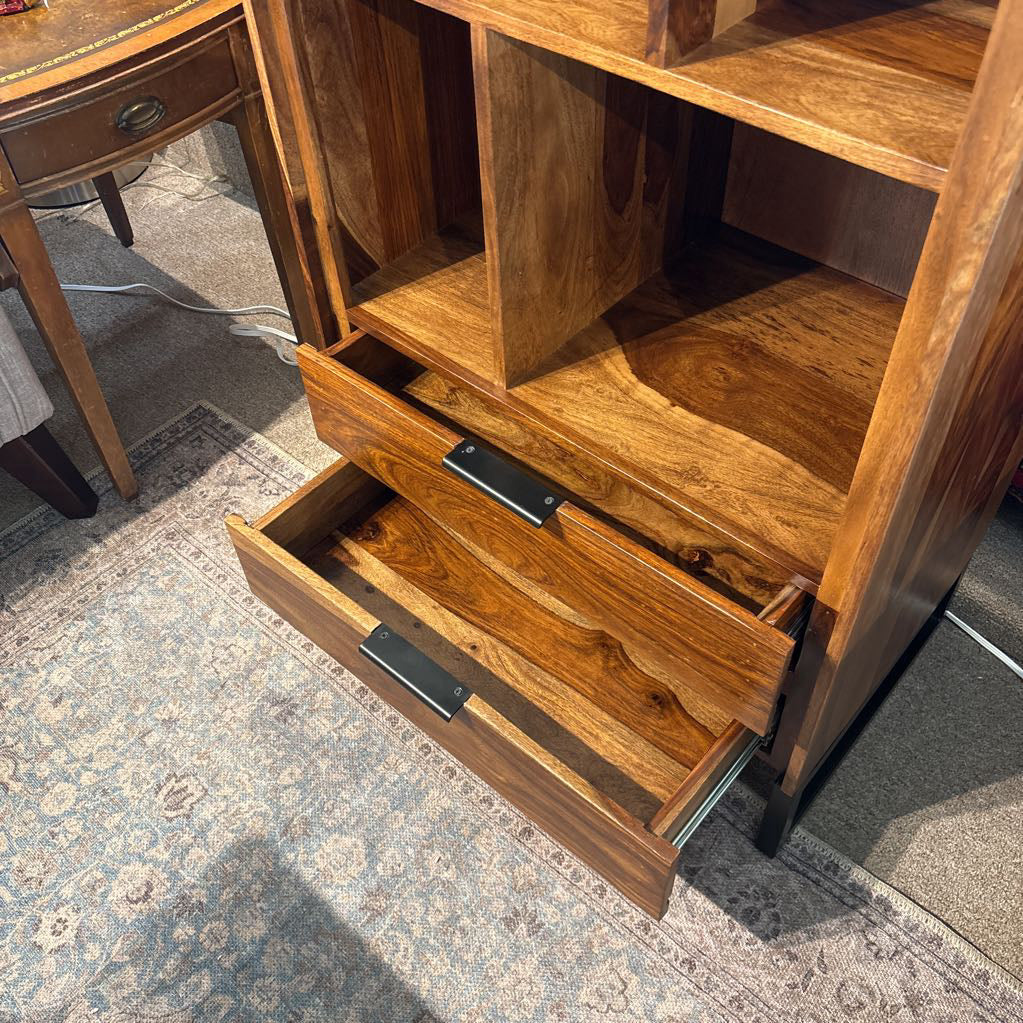 Ennsley 2 Drawer Bookshelf