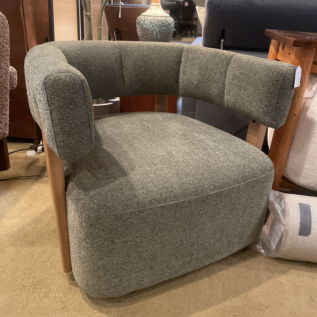 Bermejo Forest Green Accent Chair
