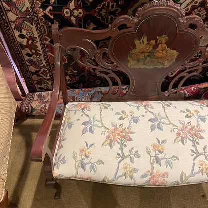 Vintage Settee with Courting Couple