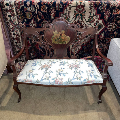 Vintage Settee with Courting Couple