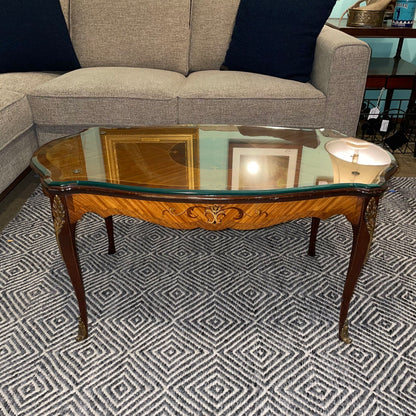 Ornate Coffee Table w/ Inlay