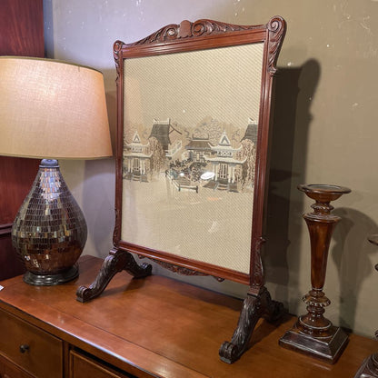 Stitched Village on Stand