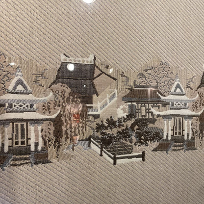 Stitched Village on Stand