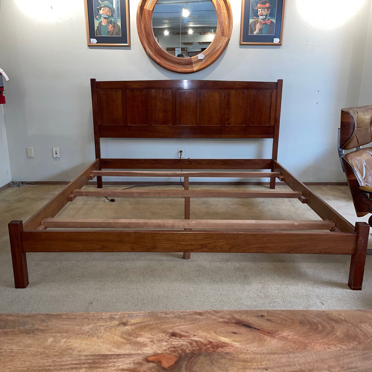 Stickley Cal Kink Cherry Bed Frame(no slats) C BED FRAMES