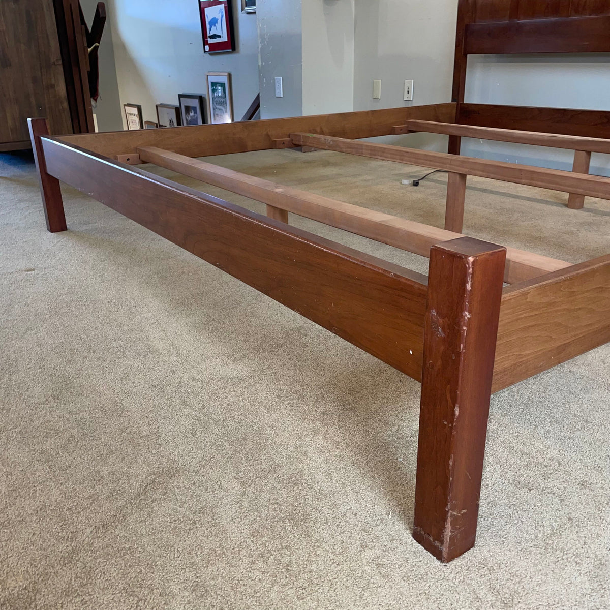 Stickley Cal Kink Cherry Bed Frame(no slats) C BED FRAMES