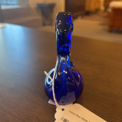 Cobalt Blue Glass Swan
