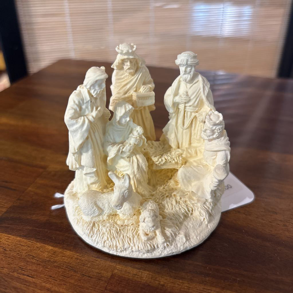 Nativity Alabaster Figure
