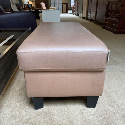 Oblong Light Chocolate Brown Storage Ottoman
