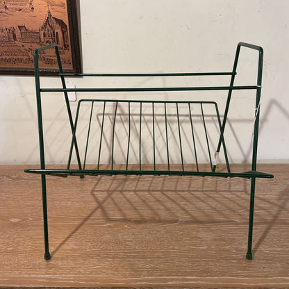 Green Wire Record/Magazine Holder