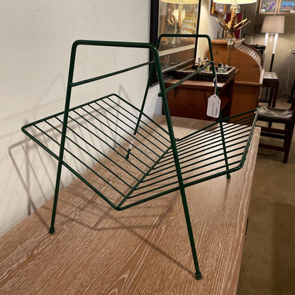 Green Wire Record/Magazine Holder