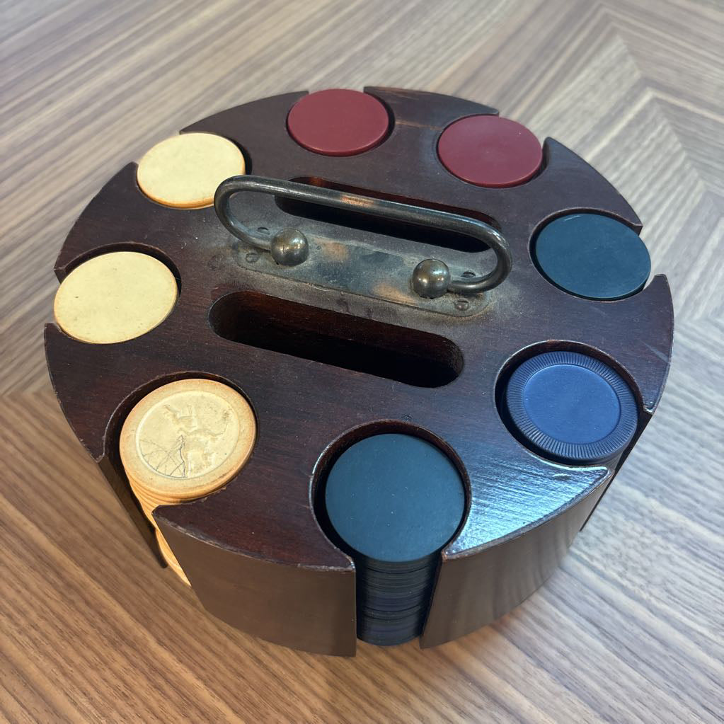 Vintage 1970's Poker Chip Set SMALLS