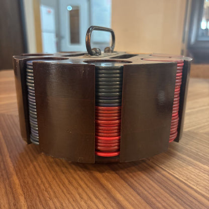 Vintage 1970's Poker Chip Set SMALLS