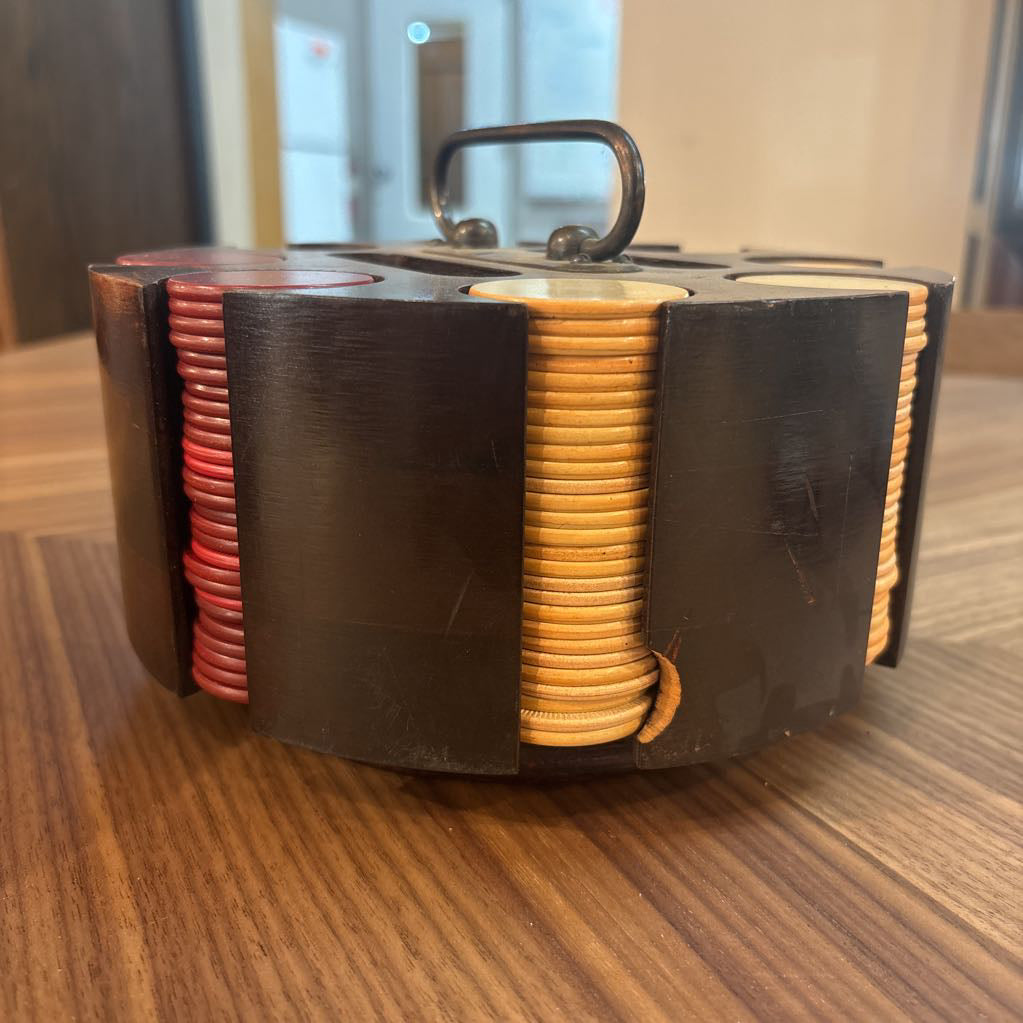 Vintage 1970's Poker Chip Set SMALLS