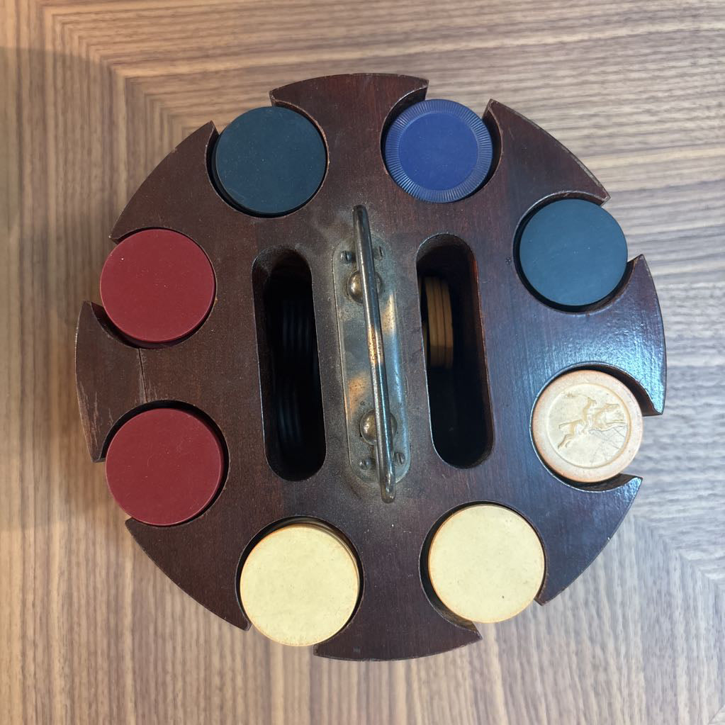 Vintage 1970's Poker Chip Set SMALLS