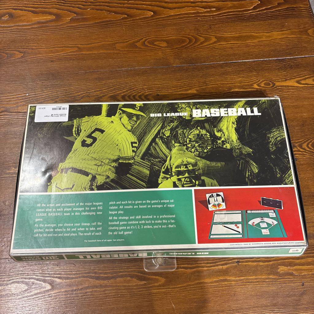 Vintage 1970's Big League Baseball Game