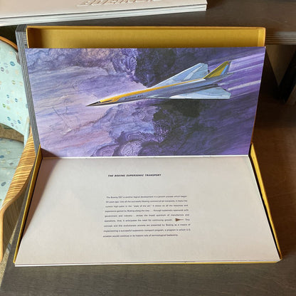 Vintage 1960's Boeing SST Promotional Materials in Box