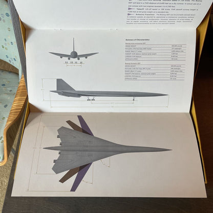 Vintage 1960's Boeing SST Promotional Materials in Box