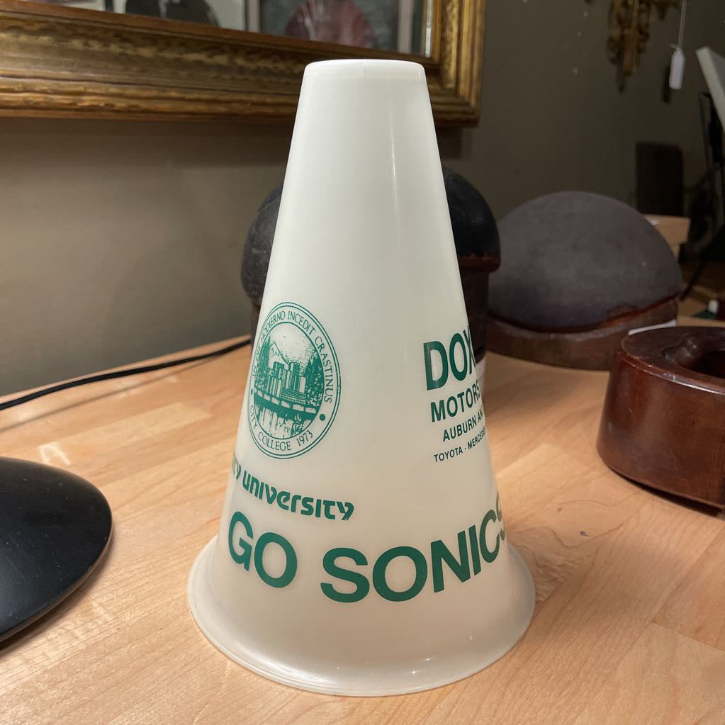 Vintage Sonics Plastic Megaphone Souvenir