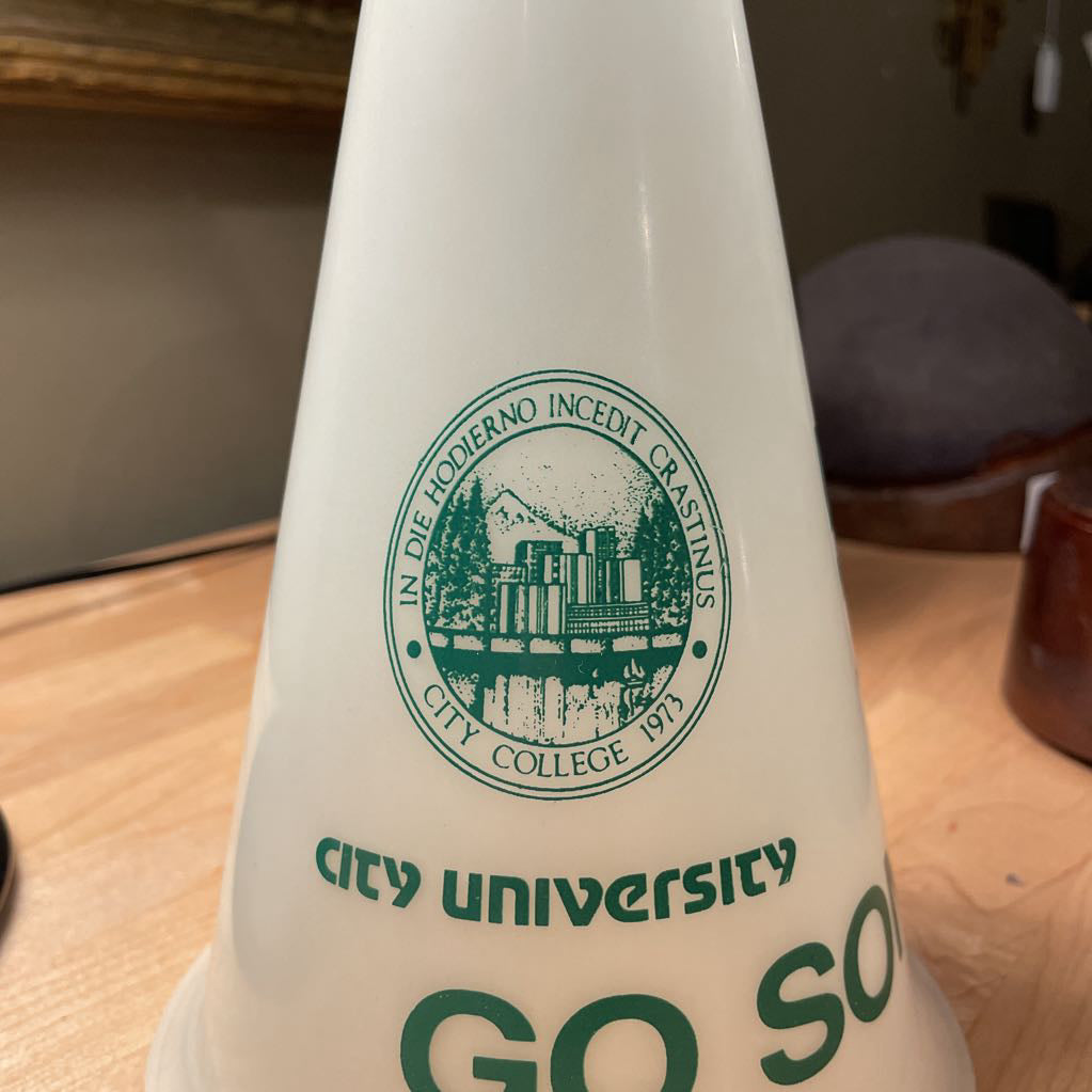 Vintage Sonics Plastic Megaphone Souvenir