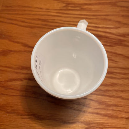 Creepy Clown Rodeo Milk Glass Cup