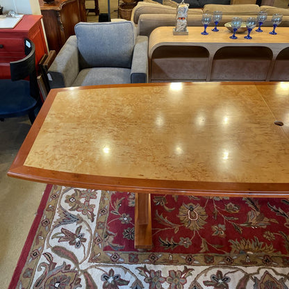 PA Cherry & Corillian Birch Burled Wood Conference Table