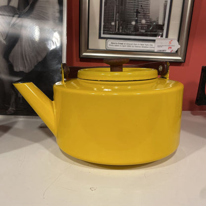 Copco Yellow Enamel Tea Kettle